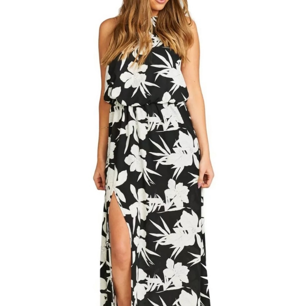 Show Me Your Mumu Halter Maxi Dress